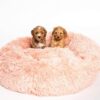 Donut bed - Honden mandje - Fluffy & cosy - Oud Roze - Afbeelding 2