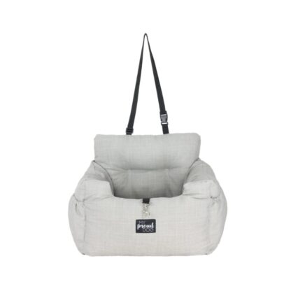 Dog car basket - Light gray