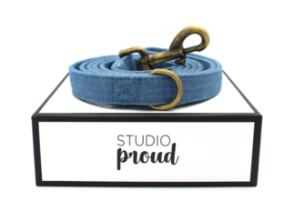 Queens - Denim dog leash