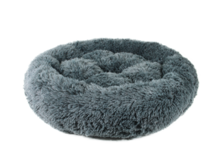 Donut basket - Dog basket - fluffy & cozy - Dark gray