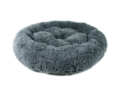 Donut basket - Dog basket - fluffy & cozy - Dark gray