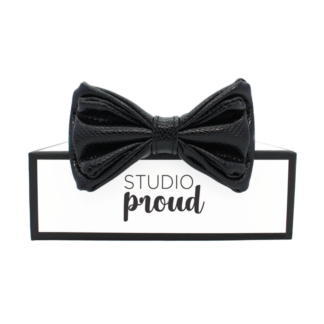 Arc de Triomphe - Black snake print bow