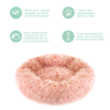 Donut bed - Honden mandje - Fluffy & cosy - Oud Roze - Afbeelding 4