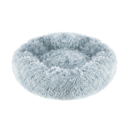 Donut bed - honden mandje - Fluffy & cosy - Licht grijs