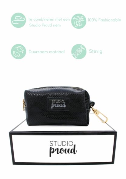 Louvre - Black snake print despenser for dog poop bags - Image 10