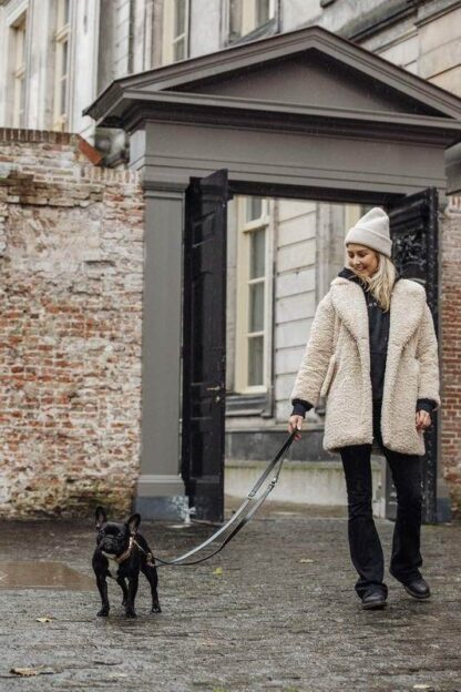 Covent garden - "Handsfree" black leather dog leash - Image 5