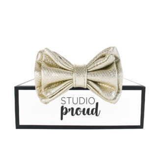 Bow Tie – Strikje – gold snake print