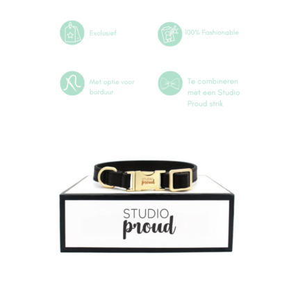 Camden Town - Leather black collar - Image 5