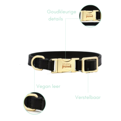Camden Town - Leather black collar - Image 4