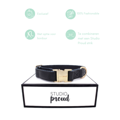 Notre-Dame - Black snake print collar - Image 16