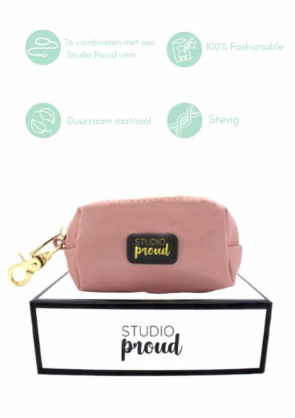 Oud roze satijnen dispenser - Image 3