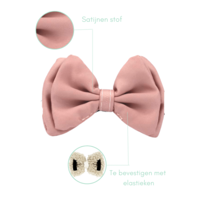 Oud roze Satijnen strik - Afbeelding 8