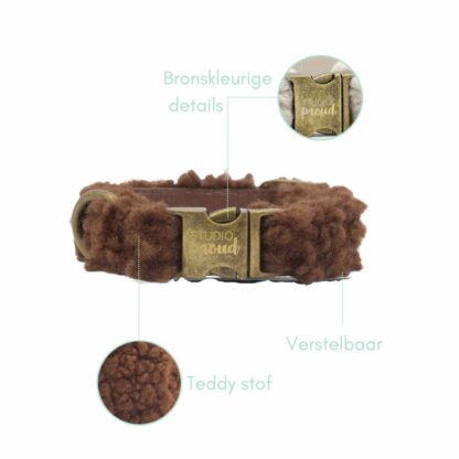 Frederiksberg - Teddy Dark Brown halsband - Image 4