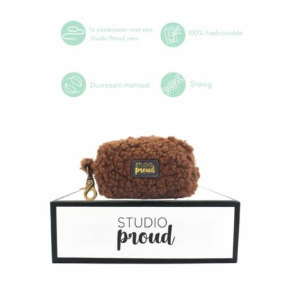 Valby - Teddy Dark Brown dispenser voor hondenpoepzakjes - Image 4