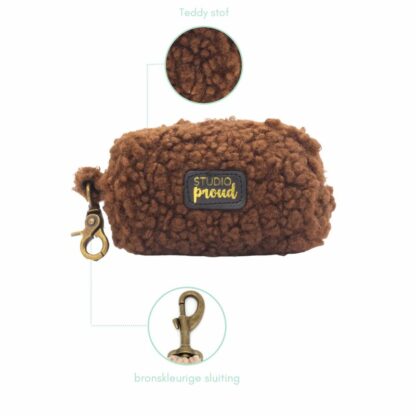 Valby - Teddy Dark Brown dispenser voor hondenpoepzakjes - Image 3