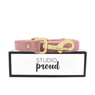 oud roze satijn "handsfree" riem