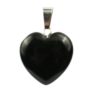 Obsidaan hart hanger