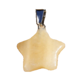 Gele Calciet ster hanger