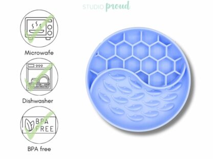 Slowfeeder - vissen - Blauw - Afbeelding 2