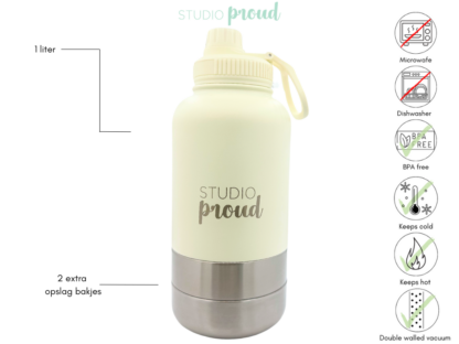 Waterfles Beige - Afbeelding 2