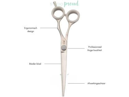 Rainbow Razor schaar recht "7 - Doodle knip schaar - Honden trimschaar - Afbeelding 2
