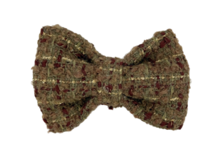 Faro - Tweed strikje burgundy