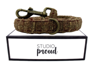 Sagres - Hondenriem tweed burgundy