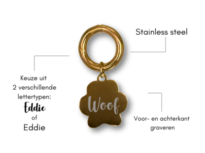 Penning hondenpootje vorm - Afbeelding 3