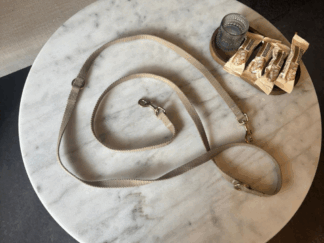 Handsfree hondenriem beige